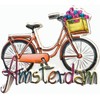 Amsterdam Holland Bicycle 3D Fridge Magnet Travel Souvenir Gift Collection