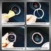 kasnow 4PCS Bling Car Interior Accessories Set for Women, Bling