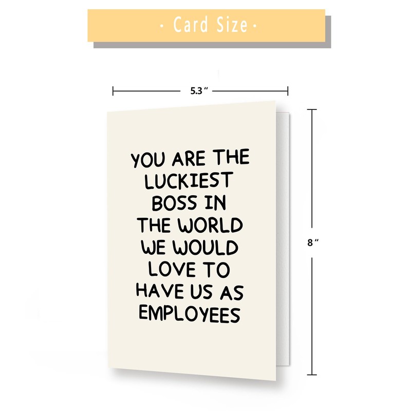 ATTLVV Boss Day Card for Boss, Funny Boss Lady Gifts