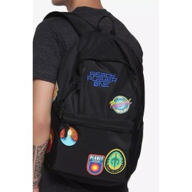 Bioworld READY PLAYER ONE MOVIE BLACK ALL OVER PATCH X-LARGE LAPTOP BACKPACK