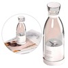 Mini Juice Extractor Bottle White Portable Rechargeable Cordless 4 Blades