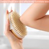 Dry Brush,Natural Bristle Exfoliating Scrubber,Dry Brushing Body Brush for Lymphatic