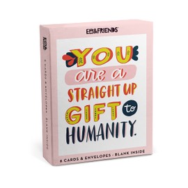 Em & Friends Gift to Humanity Cards - Motivational Cards with Envelopes (Box of 8) (2-02891)