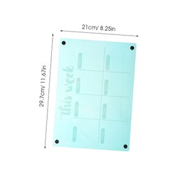 jojofuny Acrylic Magnetic Weekly Planner Board Erasable Message Board for Daily Scheduling Desktop Dry Erase Multi Use Organizing for Home Office and School