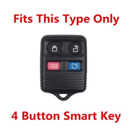 Rpkey Silicone Keyless Entry Remote Control Key Fob Cover Case protector Replacement Fit For Ford Mustang Edge Escape Expedition Explorer Focus Escort Lincoln Mercury CWTWB1U331 GQ43VT11T (gules）