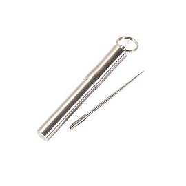 Healifty Porta Palillos De Acero Inoxidable Tubo Sellado E Impermeable Para Viajes Y Uso En Exterior Mini Contenedor De Palillos De Dientes 3.34 X 0.47 X 0.47 in Para Hogar Y Restaurante