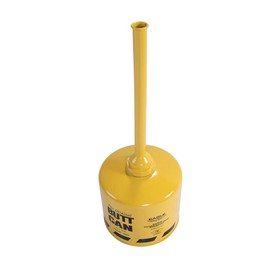 Eagle 1200YELLOW Yellow All Metal Galvanized Steel Original Butt Can, 5 gallon Capacity, 33" Height, 12" Diameter