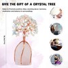 Mix Opal Gemstone Tree of Life Natural Rose Quartz Stone