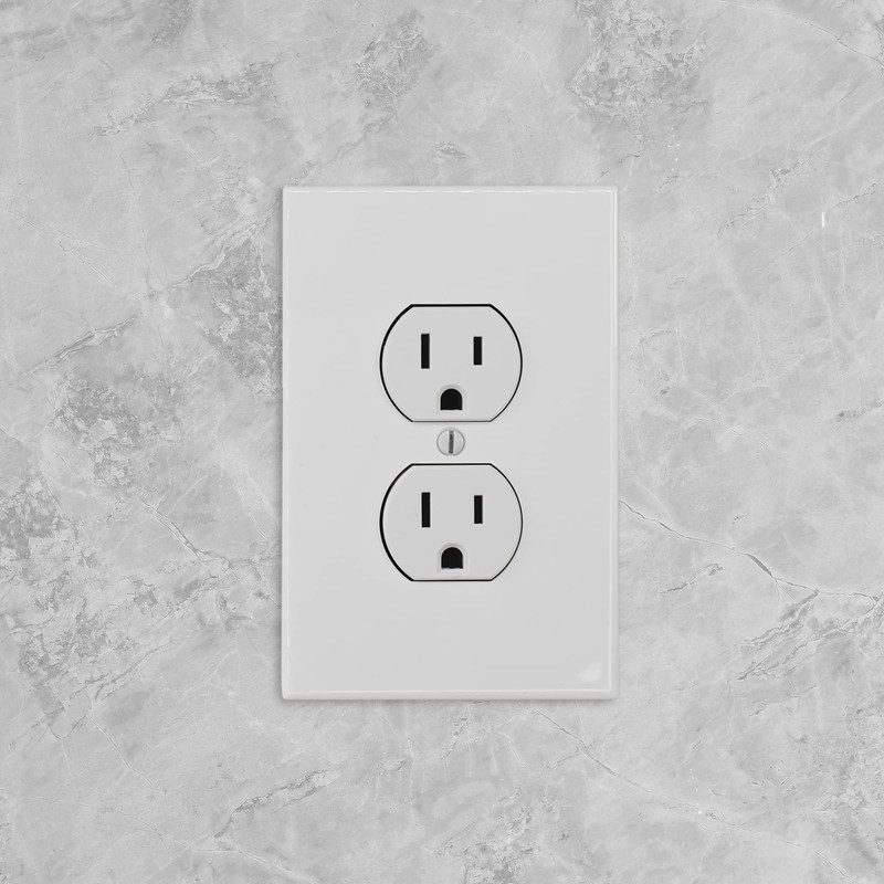 Questech Outlet Covers, Single Duplex Wall Plates 1-Gang Switch Plates