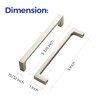 Ravinte 15 Pack Solid 5 Inch Kitchen Square Cabinet Handles