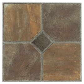Achim Home Furnishings FTVGM32620 Nexus 12-Inch Vinyl Tile, Geo Rustic Slate, 20-Pack, 3-(Set)