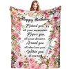 Birthday Gifts for Women Blanket Happy Birthday Decorations Throw Blanket