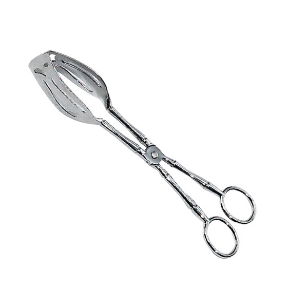 axentia Biscuit Tongs in Silver, Approx. 24 cm Long Die-Cast Chrome Plated