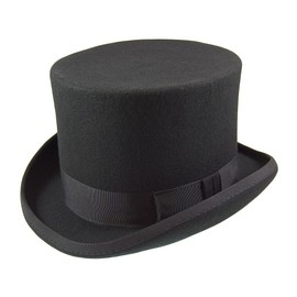 Christys Hats Wool Felt Top Hat - Black Small