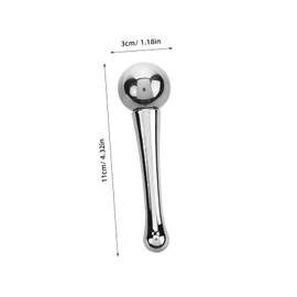 WOONEKY Cold Face Roller Stainless Steel Ice Massage Globes for Skin Care Ergonomic Design for Facial Treatments Reusable Cooling Tool for Relaxation and Refreshing