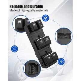 AUGREX Driver Side Master Power Window Switch Fit for Subaru Forester 2017-2018 Replace 83071SG073, Front Left Side