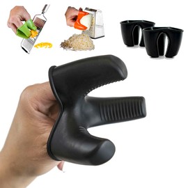 Ready Grips Silicone Finger Guard Protector for Grating Cheese & Vegetables with Mandolin Slicer, Kitchen Accessories, 2 Pack