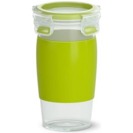 Tefal N1071510 Clip & Go/Masterseal To Go Smoothie Cup Green BPA Free Keeps Food Fresh 100% Delicious Safe Micro & Machine Safe