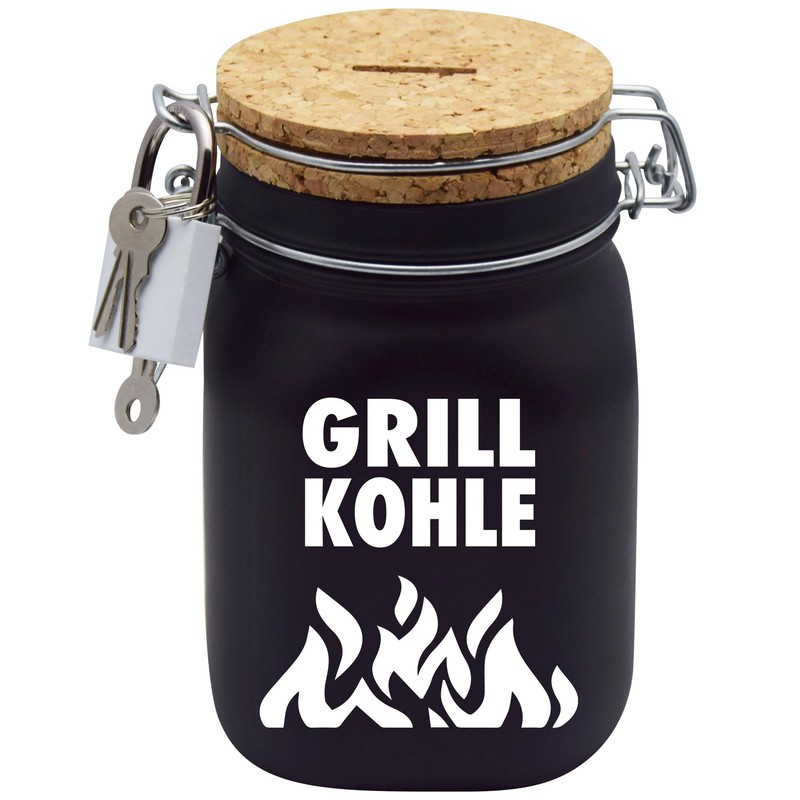 Money Box Grill Charcoal Design 1 Money Gift Idea Black