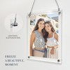 Suaific 2 Pack 5x7 Acrylic Picture Frames with Hanging Kit