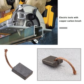 ECSiNG 4Pcs Power Tool Carbon Brushes Replacement Compatible with Dewalt DCG412 DCS373 DCS380 DCS387 DCS365 DCS391 Electric Tool Carbon Brushes