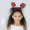 MAGICLULU Strawberry Headband Glitter Strawberry Headband Tinsel Strawberry Headbands Strawberry