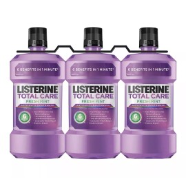 Listerine Total Care Fresh Mint Anticavity Mouthwash, 3 pk./1L