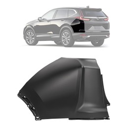 KUAFU Rear Bumper End Cap Compatible with 2017-2022 Honda CR-V Replacement for 04717TLAA00ZZ HO1116104 Bumper End Cover Plastic PP Painted Matte Black Left Side