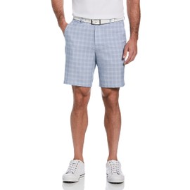 PGA TOUR Men's 9" Plaid Golf Short, Tradewinds, 38