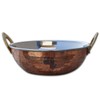Stylla London® Copper Serving Bowl Indian Karahi Pan Pot Dishes