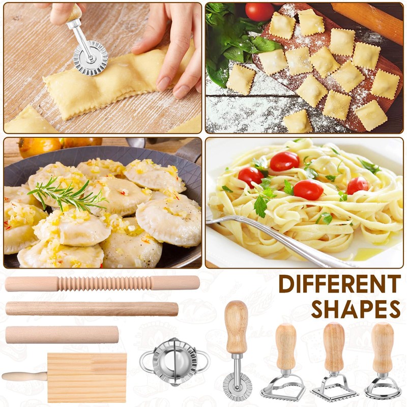 9-Piece Pasta Making Set, Efficient Pasta Making Set with Ravioli