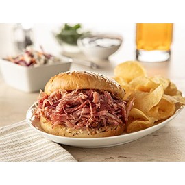 Burgers' Smokehouse Dry Rubbed Seasoned Pulled Pork (Seasoned Dry Rubbed, Four !2 ouce Trays)