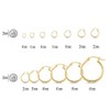 Jewelryweb Solid 14k Gold 1mm Classic Tube Hoop Earrings 14mm