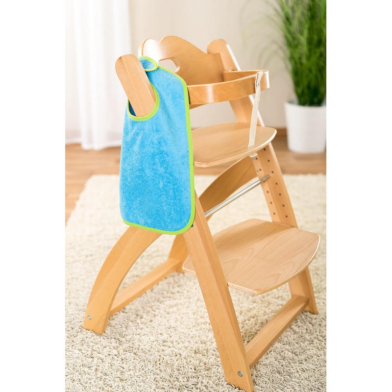 Wörner Set of 2 baby bibs with press stud, adjustable
