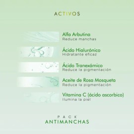 Pack Antimanchas Aclarante Intensivo Antiedad Facial todo Tipo De Piel con serum antimanchas y crema facial complete FPS 30 Pureza Natur