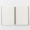 Muji NAA39A8A Premium Paper, Double Ring Notebook, with Rubber Clasp,