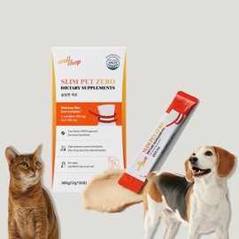Well Chop Body Fat Care Slim Pet Zero ZERO Sugar Low Calorie Low Sodium Dog Cat Diet Supplement 30 Sticks, 1 Piece, Diet (Weight Loss), 30 Servings / 웰찹 체지방 케어 슬림펫 제로 ZERO슈거 저칼로리 저나트륨 강아지 고양이 다이어트 보조제 30스틱, 1개, 다이어트(체중감소), 30회분