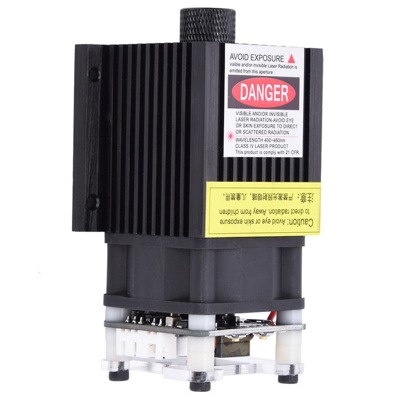 T05 5.5W Blue Laser Module TTl PWM Modulation Power Adapter