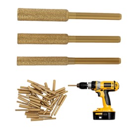 30 pieces 4 mm, 4.8 mm, 5.5 mm diamond chainsaw sharpener, robust sharpening stones for electric and large chainsaws, versatile for wood and metalworking