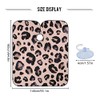 Delantal de peluquería con estampado de leopardo, color rosa, capa