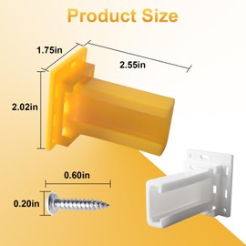 H305 Drawer Slide Socket Set,1" C Shaped Slide Channel Replacement Cabinet Hardware Support for RV Camper Drawer Rails