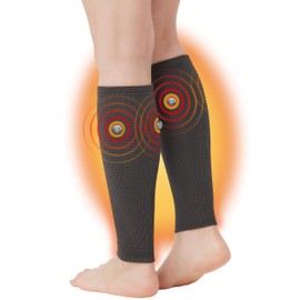 Magne-Relax Blood Circulation Improvement Supporter, For Calves, 2 Pieces, Charcoal Gray