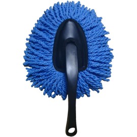 Plumero Desmontable para Coche y Hogar, Mini Cepillo para Polvo De Coche Azul, Ligero, Absorbente y Delicado, Adecuado para Limpieza Rápida De Tablero y Superficies Interiores