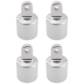 VGOL 4 Stücke Edelstahl 316 Bimini Top Auge Endkappe für 1 Zoll OD Rundrohr Für Bass Boat Fischerboot Kajak