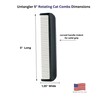 Cat Comb with Silky Smooth Rotating Teeth - Clears Mats