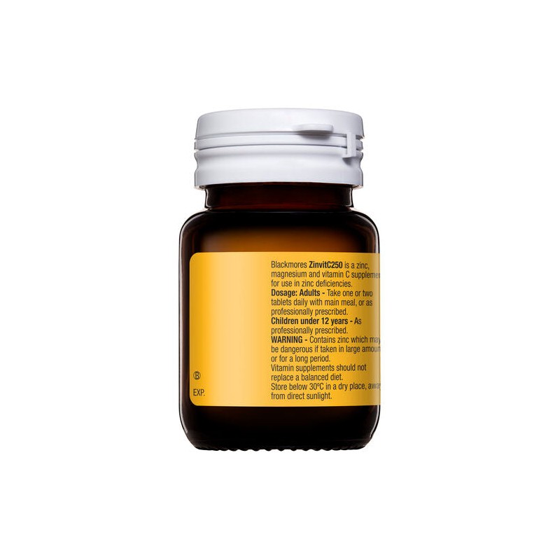 Blackmores ZinvitC250 50 Tablets