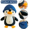 FLyifE 23 cm Cuddly Toy Penguin Plush, Penguin Soft Toy,