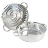 Oster Sangerfield 11-Inch Stainless Steel Everyday Cookware Pan with Steamer