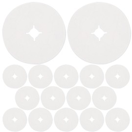 Baluue Peg Hook Stoppers 100pcs Hooks Store Accessory Peg Hook Stopper Pegboard Accessories Hook Supply Non-Slip Plastic White Pegboard Locks Stable Keep Merchandise on Hooks