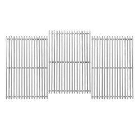 LOCVCDA 18.7" Cooking Grates for Weber Genesis GS4 Genesis II E-410, E-415, E-435, Genesis II LX E-440 Series Gas Grills, Heavy Duty Stainless Steel Grill Grates for Weber 66089 66097